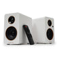 Altavoces activos VULKKANO DESK en blanco con mando a distancia